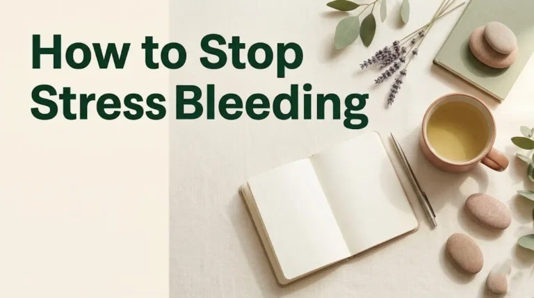 How to Stop Stress Bleeding: Causes and Real Solutions