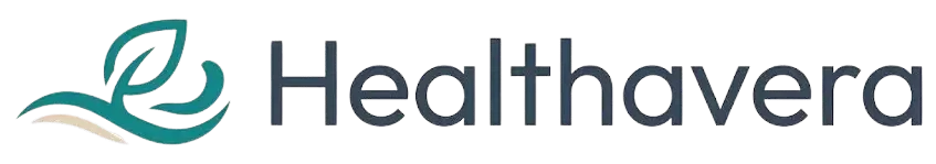 healthavera.com logo — calm teal and neutral wellness branding